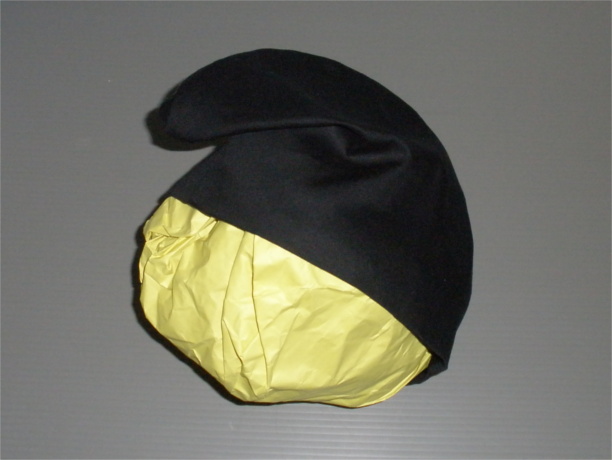 【平安調烏帽子】チャーポ1型【黒・58cm・綿】
